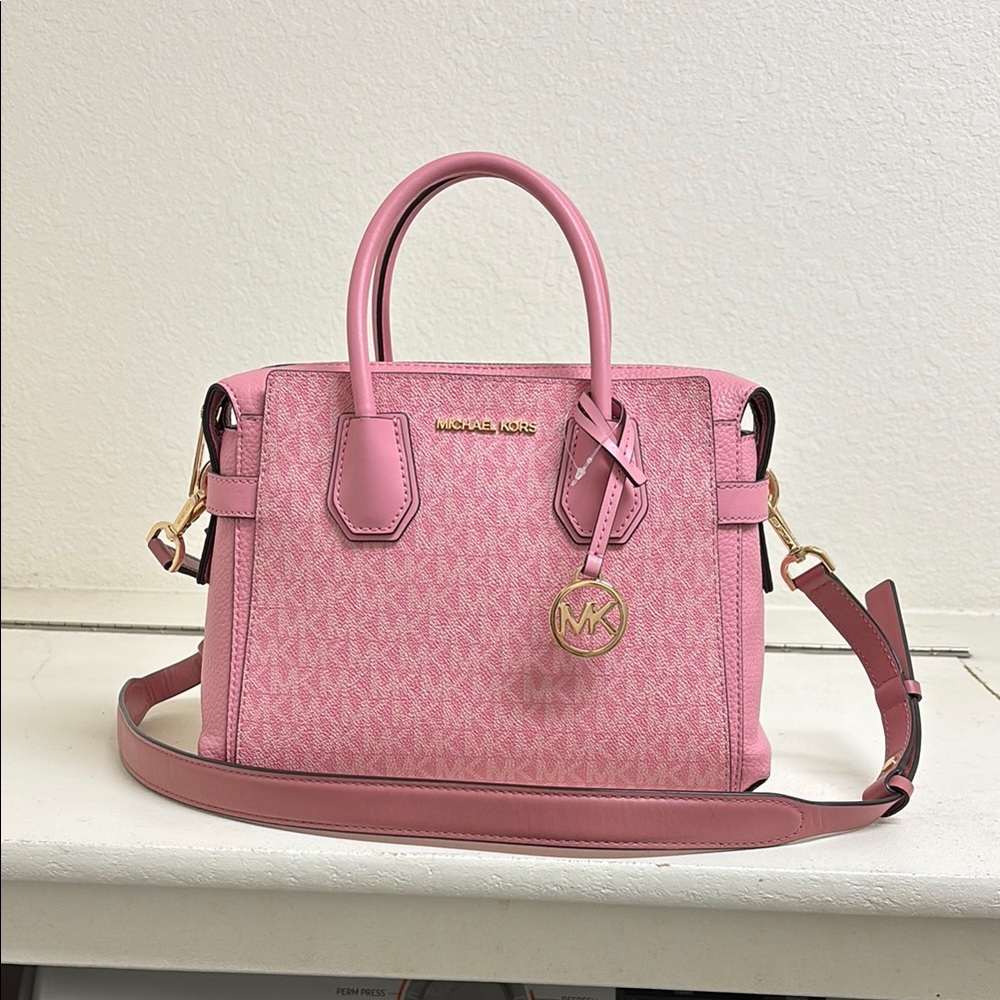 Michael Kors Pink Satchel with Gold Hardware NWOT